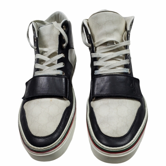 Gucci Men Leather Lace Up Sneaker - Picture 3 of 13